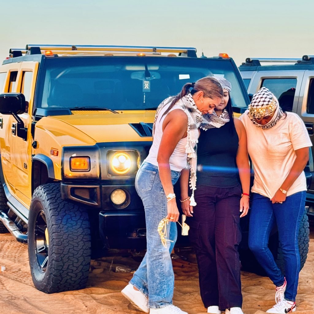 hummer desert dubai adventure with friends and family