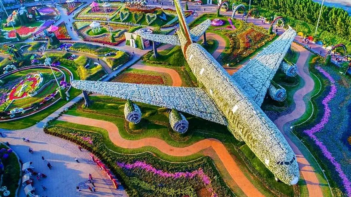 Emirates A380 Floral Display