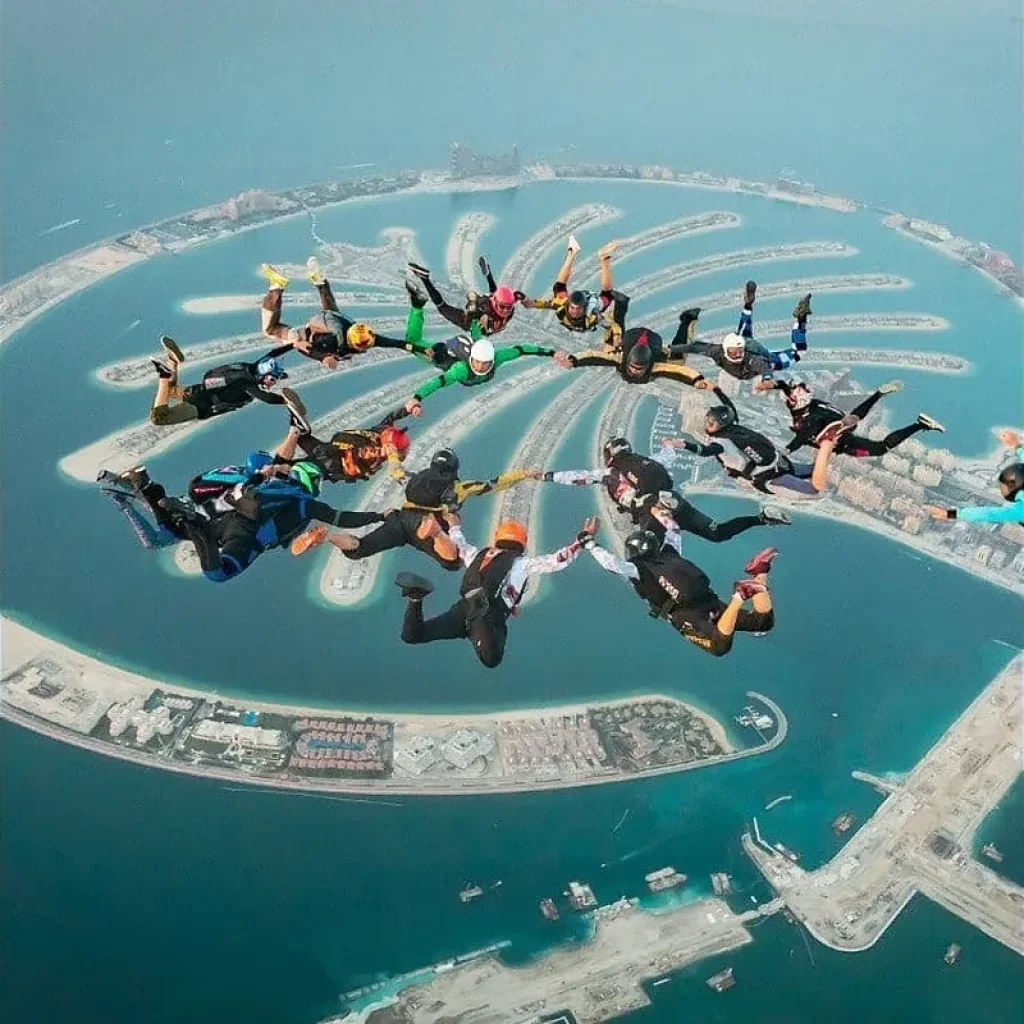 Skydive Dubai Palm Tandem Experience