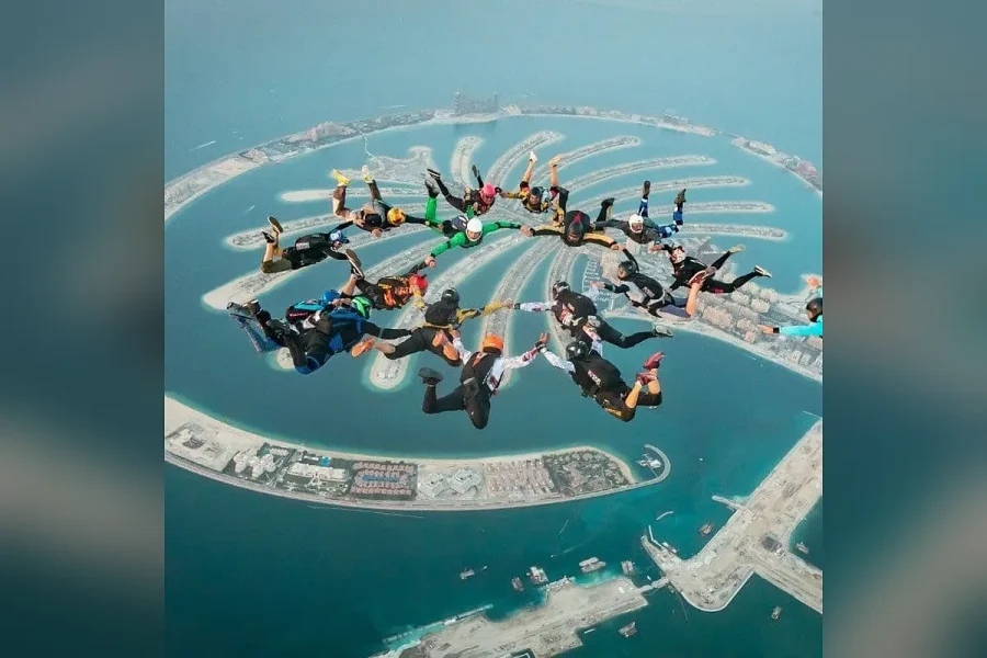 Skydive Dubai Palm Tandem Experience